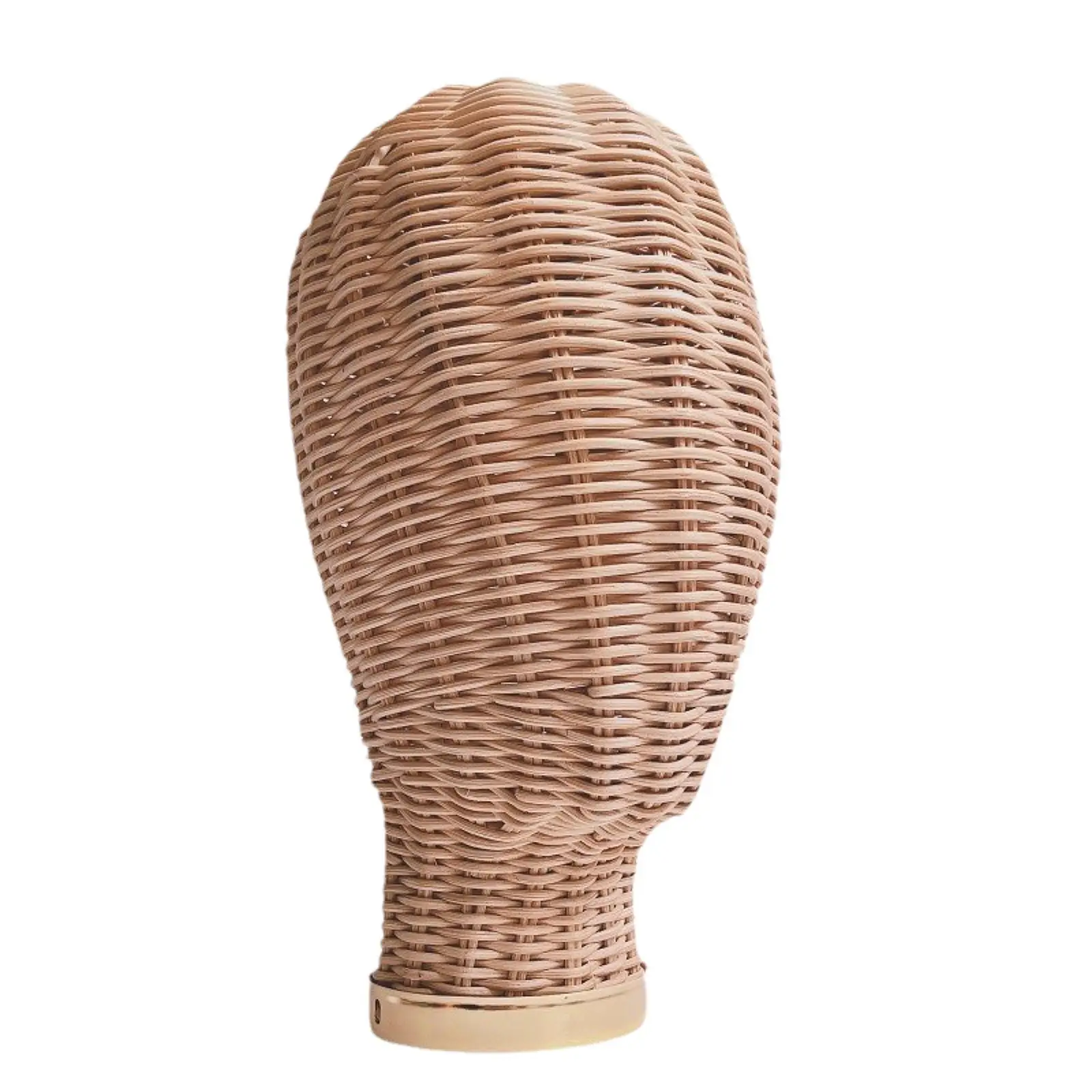 

Hat Display Stand Rattan Unique Lightweight Hairpiece Styling Rattan Mannequin Head Stand Manikin Head Model Wig Stand for Salon