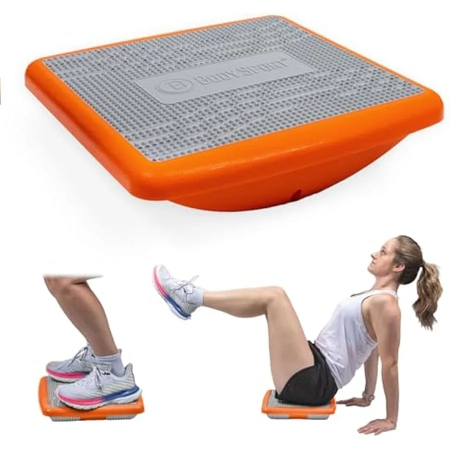 

Body Sport Rocker Board for Balance Training Standing Desk Physical Therapy and More - Multipurpose Lightweight Non-Skid Wobble
