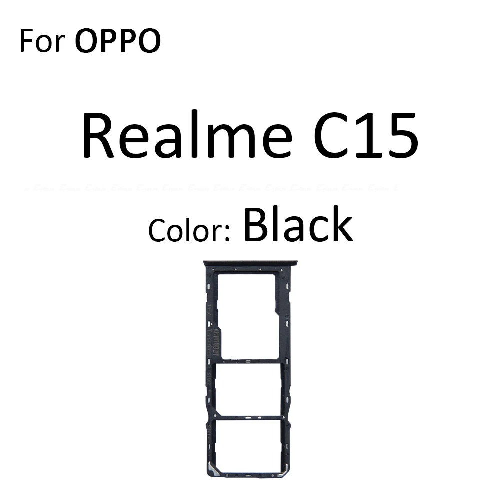 Sim Card Tray Socket Slot Reader Adapter For OPPO Realme C11 C12 C15 C21Y Micro SD Connector Container Parts view 4