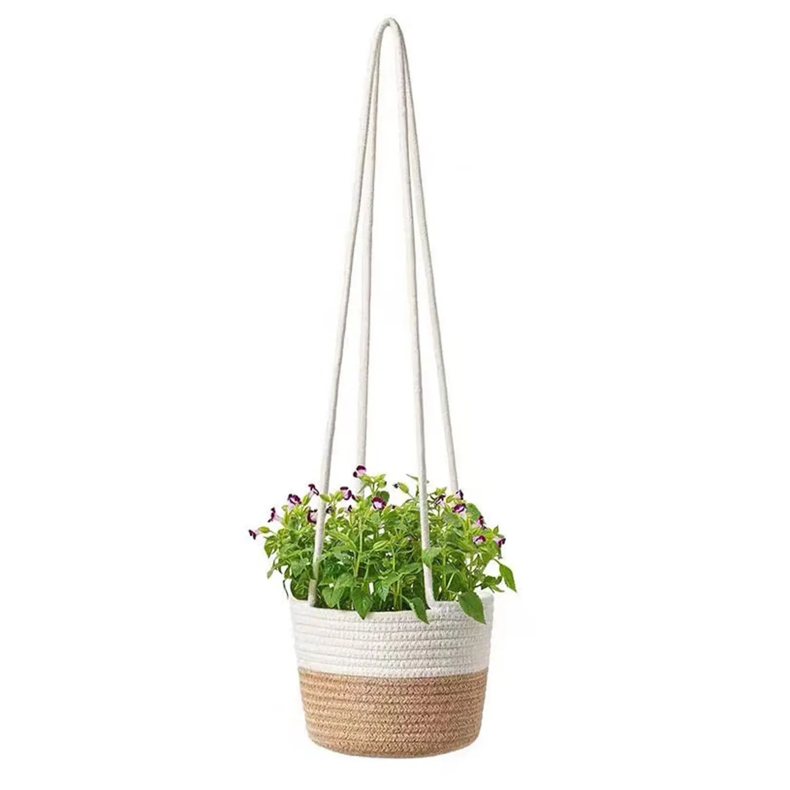 

Easy To Maintain Hanging Plant Basket For Indoor And Outdoor Gardens Beauty Hanging Rope Plant Pot