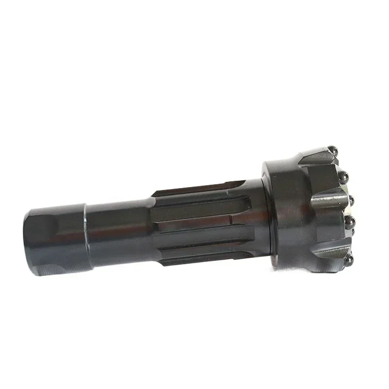 165mm Spherical Tooth Rock Drill Bit with 6-Inch 65A Impactor for Mining Engineering High Efficiency Wear-Resistant Drilling Too