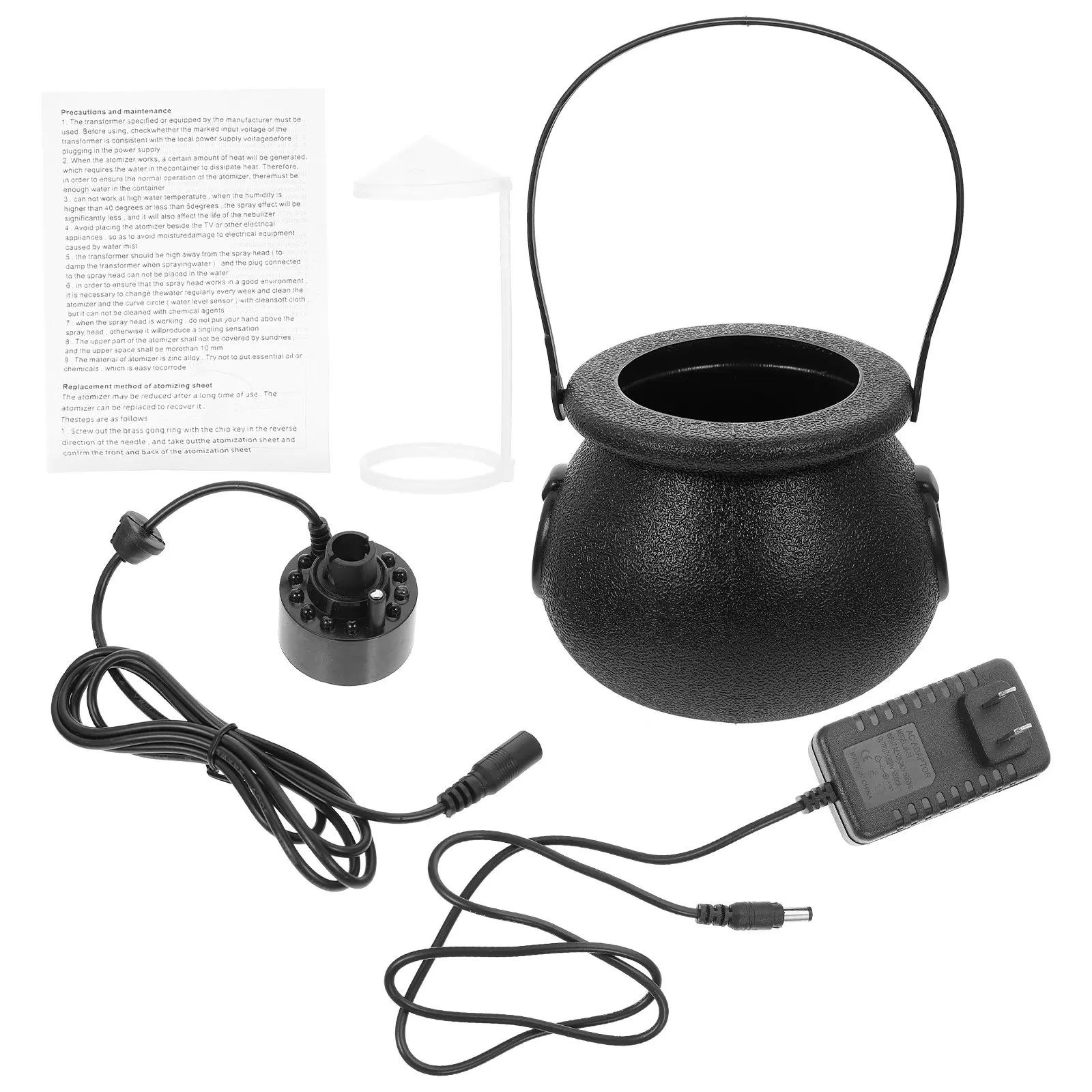 

Набор из 1 шт. LED-светильников-дымогенераторов в форме ведьминого чайника для Хэллоуина, с автоматическим отключением и изменением цвета, для декора вечеринок, дома и сада