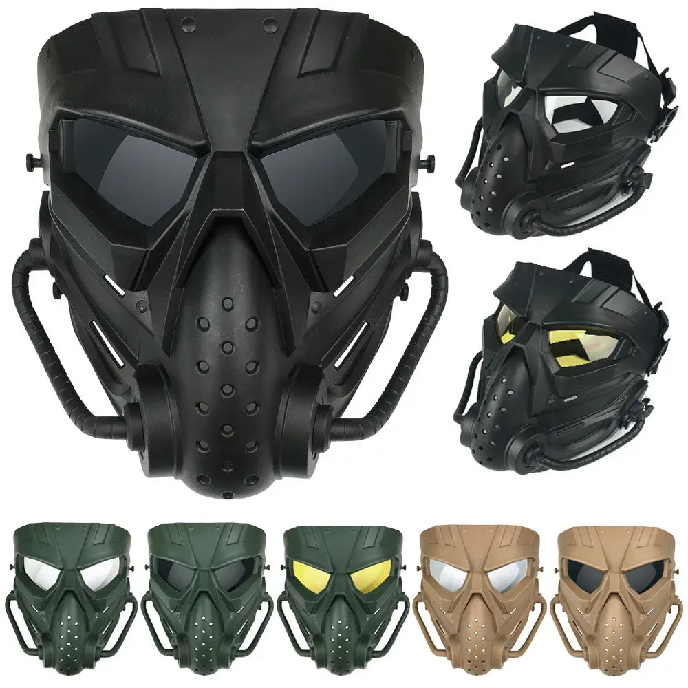 Devil CS Field Protection Game Equipment Halloween Mask Male Female Horror Prop Movie Skull Mask Full Face Field Protective Mask