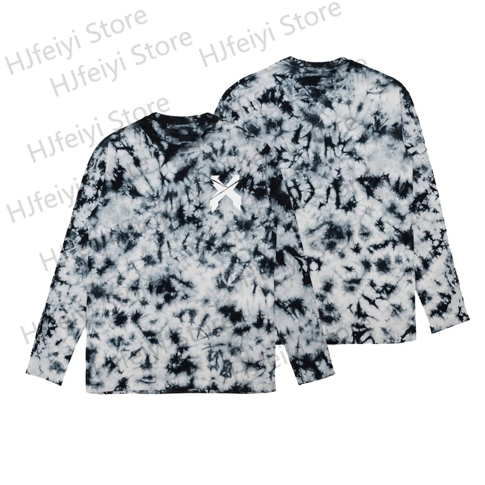 

Excision Sliced Logo Split Tie Dye Merch Long Sleeve Crewneck Sweatshirt For Women/Men Unisex O-neck Hooded Streetwear
