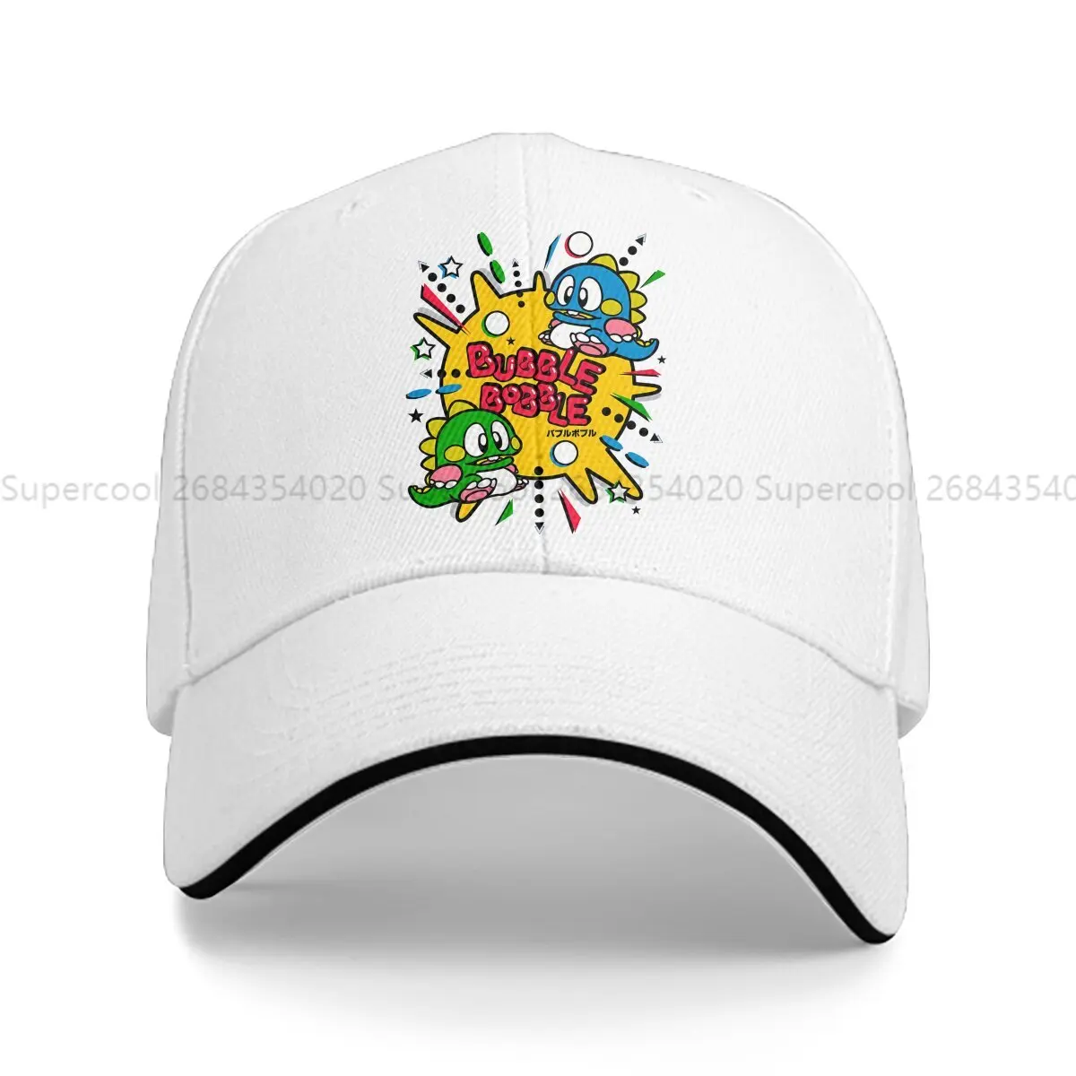 Cartoon Essential Baseball Caps Peaked Cap Bubble Bubble Sun Shade Hats for Men Women