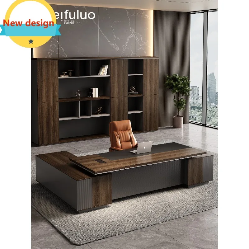 

D80 Office boss desk, light luxury, high-end general manager desk, large desk, modern and simple supervisor table