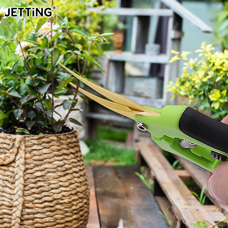 Gardening Scissors Hand Pruner Pruning Shears Trimming Scissors with Straight Elbow 6.5 Inch Stainless Steel Blades for Plant