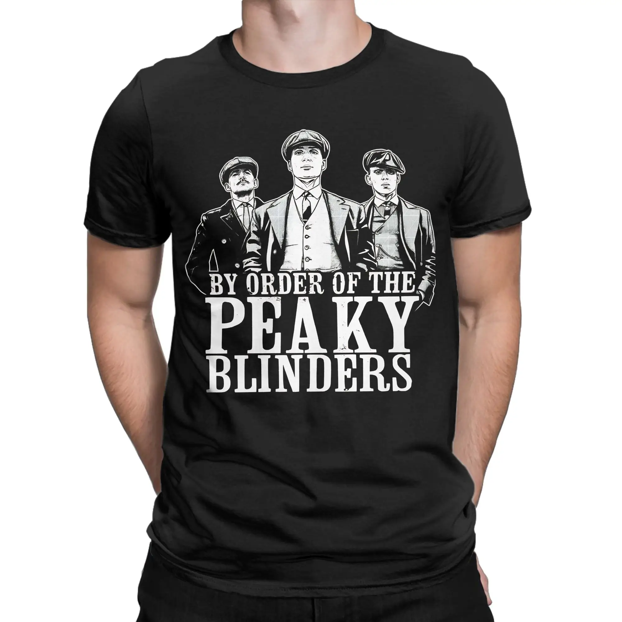 Men Women Tommy Shelby Peakys Blinders T Shirt Pure Cotton Graphic T-Shirt  Top Clothing