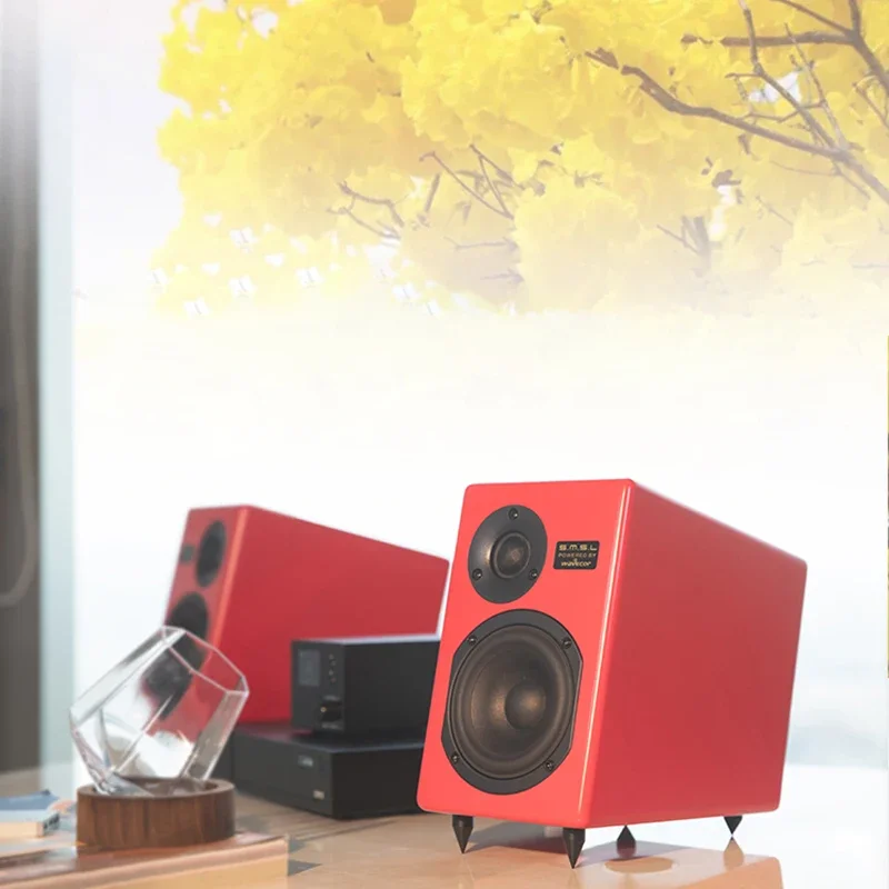 SMSL Tabebuia 10th Anniversary HIFI Speaker Wind Suzuki Stereo Speaker Specially Designed Wavecor Woofer VoiceBox Loudspeaker