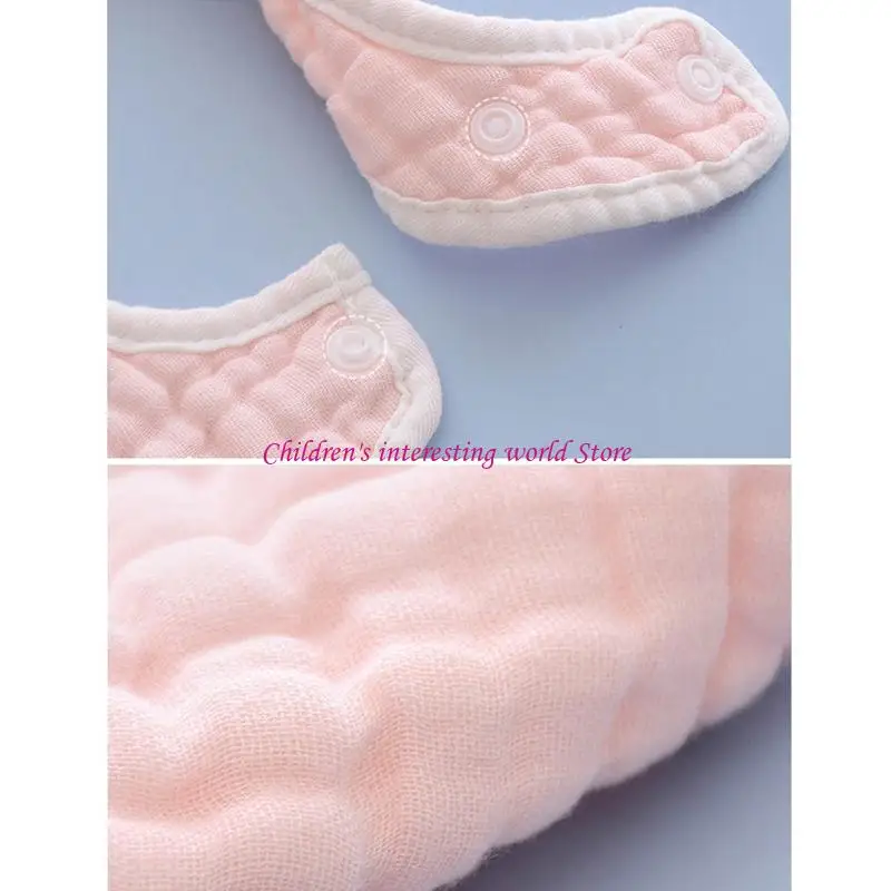 

6 Pack Baby Bibs 360° Rotate Soft Baby Bandana Drool Bibs Petal Bibs Burp Cloth 425F