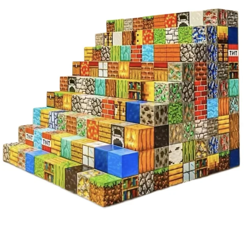 Bricolage blocs de Construction magnétiques jouets ensemble d'assemblage pour enfants blocs de Construction de jouets jeux de Construction de table jouet de Construction magnétique