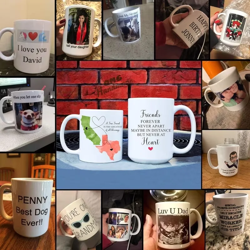 1 11oz Personalized Mug, Custom Name Image Text Cup, Coffee Cup, Tea Cup, Mother's Day, Wedding Gift, Commemorative Gift - view 3