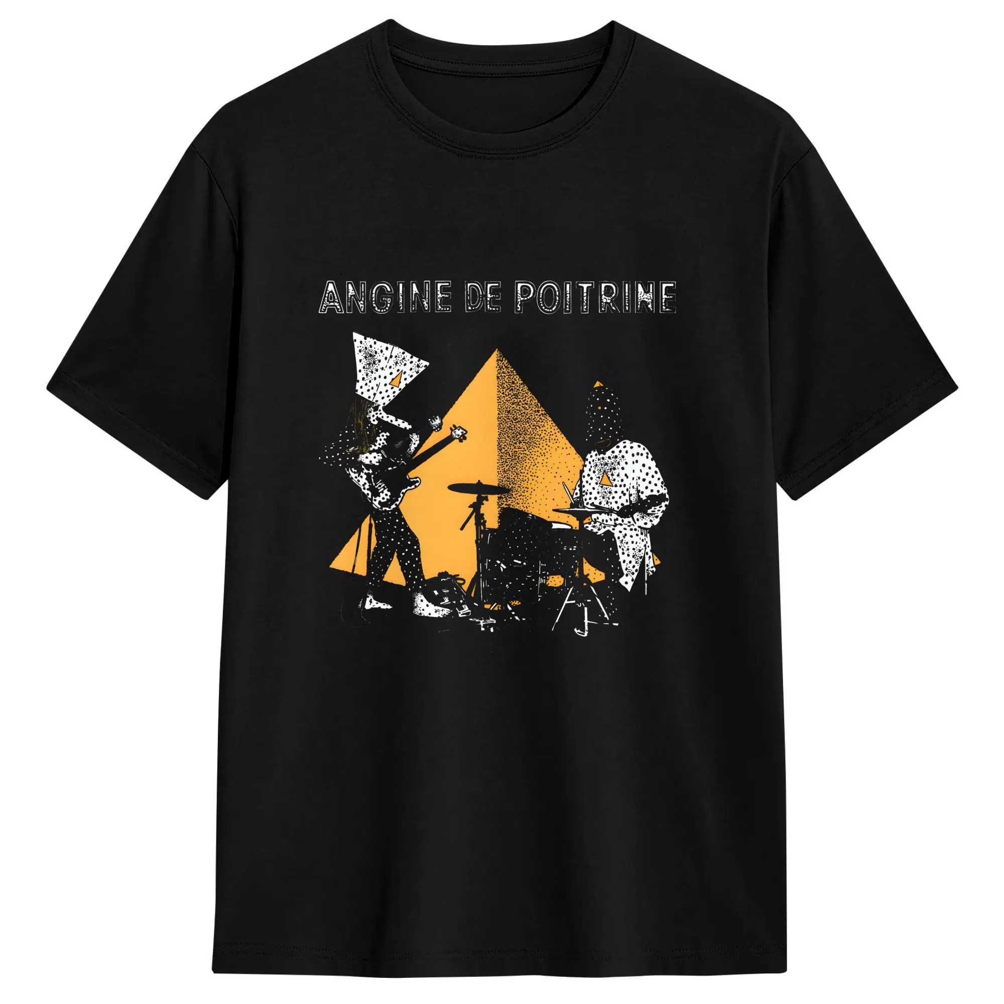 Camiseta divertida Angine de poitrine para hombre, camiseta de algodón con cuello redondo, camisetas de manga corta, ropa de regalo de cumpleaños