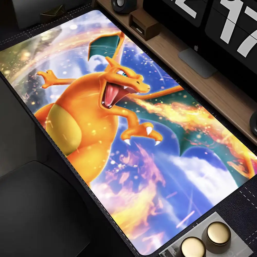 

Charizard Mouse Pad Mouse Pad XXL Gaming Accessories Office Gamer Keyboard Desk Mat Non-Slip Laptop Large Mousepad