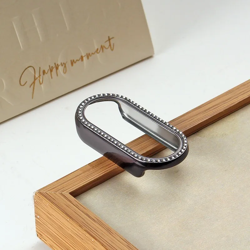 Diamond Protective Case for Xiaomi Mi Band 8 Cover Protector PC Shell for MiBand 8 Case Shell Fashionable Accessories