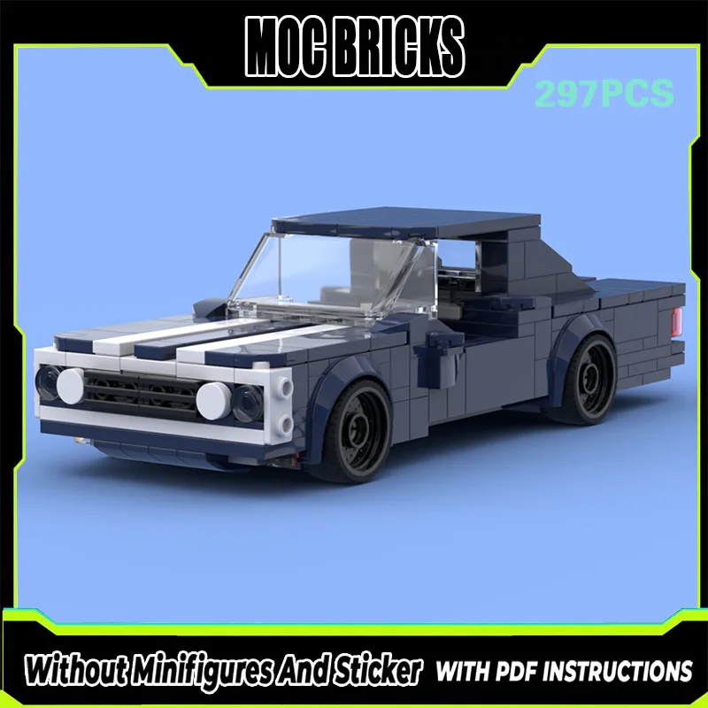 

Модель гоночного автомобиля Speed Racing Car MOC, конструктор из строительных блоков, модульный спортивный автомобиль SS Muscle, технологичный подарок, набор для сборки, детские игрушки для праздников