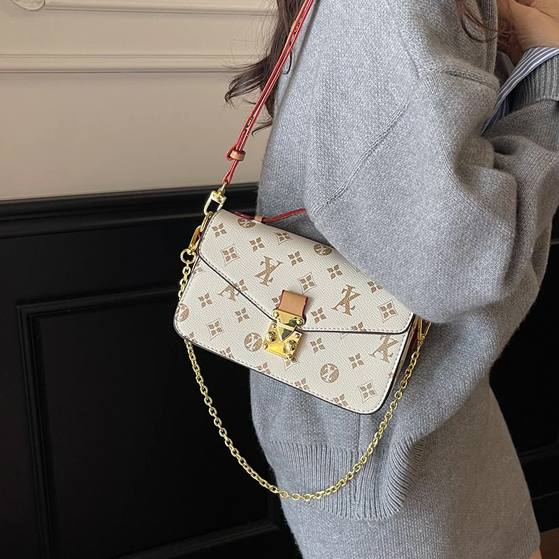 

Элегантная женская модная кожаная сумка через плечо, роскошная дизайнерская сумка через плечо, классический стиль для современной одежды