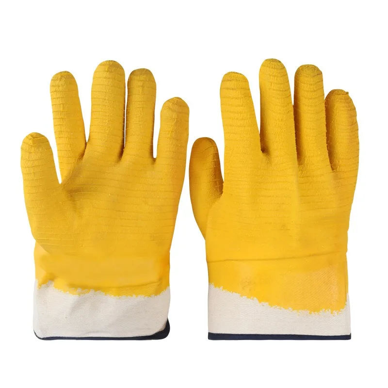 

Labor Protection Gloves Made of Velvet, Latex, Ribbed Fabric, Anti Slip, Wear-resistant, Breathable, Suitable for Work