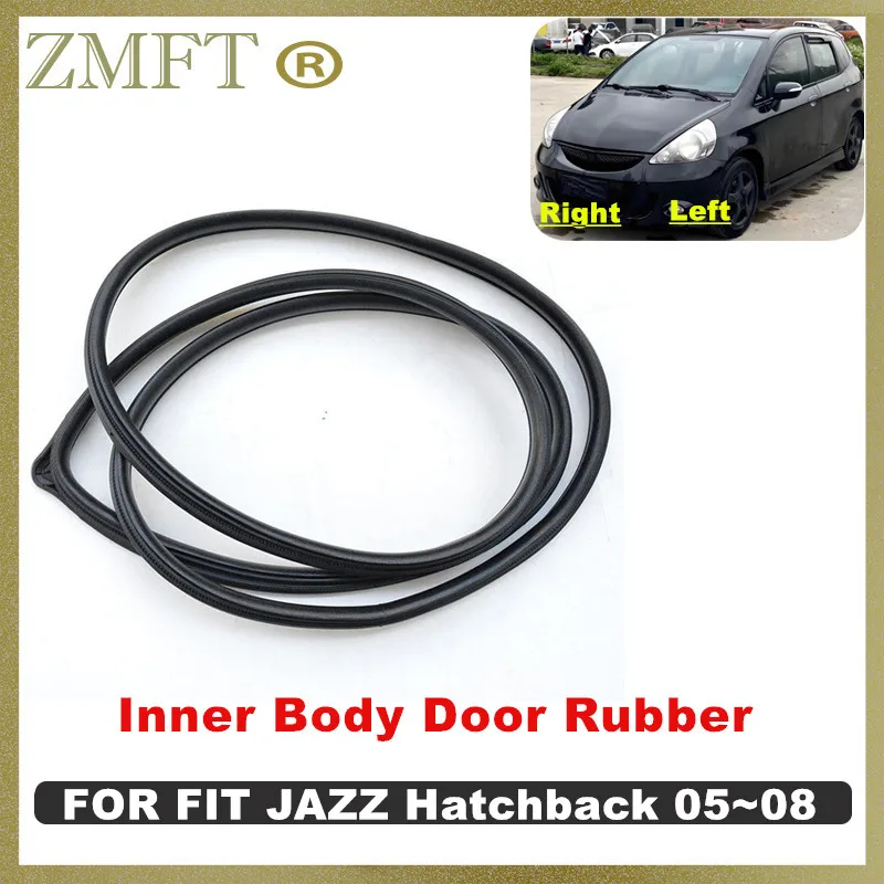 

1 шт., уплотнительная лента для дверной рамы автомобиля, резиновая молдинга для HONDA FIT JAZZ 2005 2006 2007 2008 Hatchback GD1 GD3, уплотнитель двери
