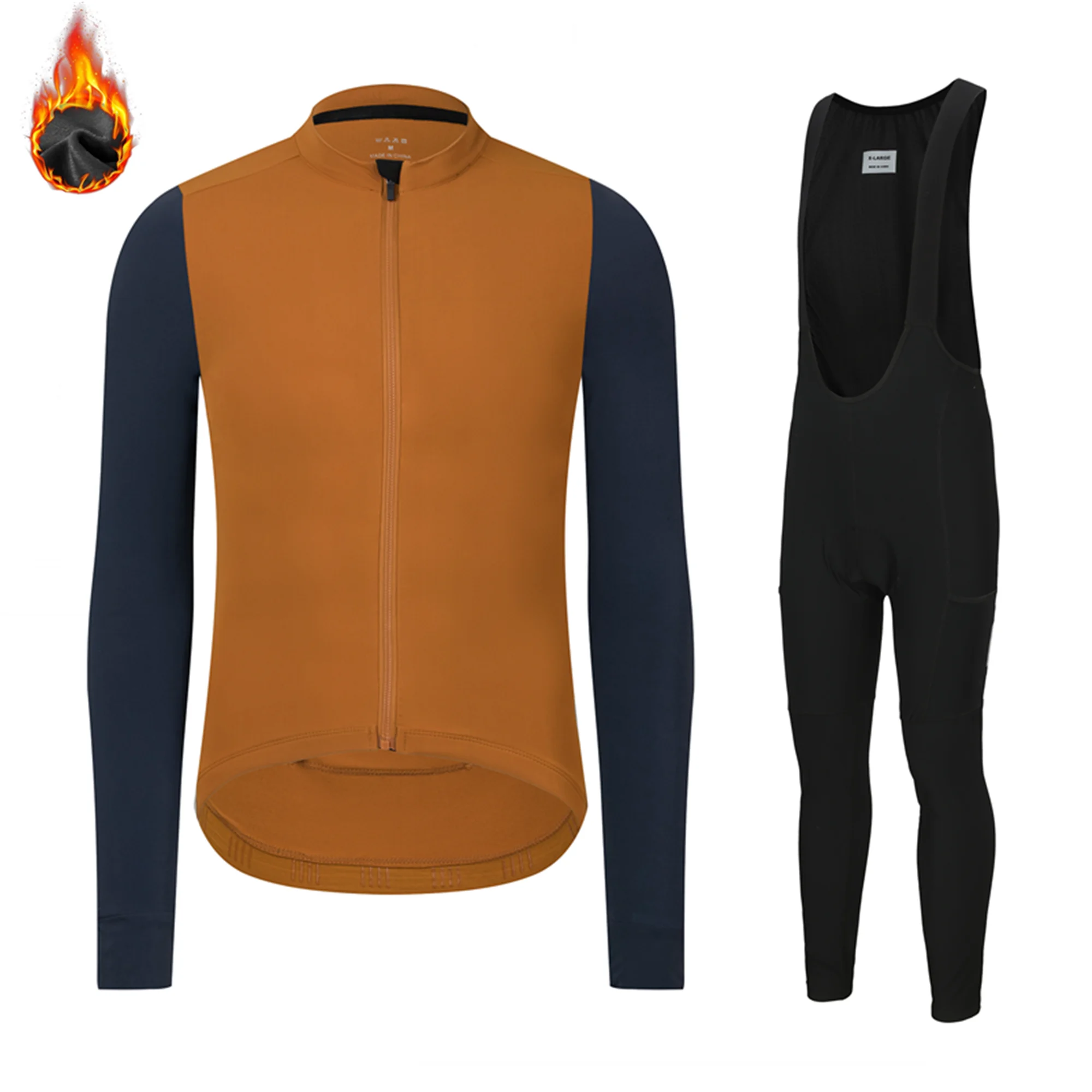 

Spexcell Rsantce 2023 Winter Thermal Fleece Men Long Sleeve Cycling Jersey Bib Pants Uniform Set Mtb Bike Tops Bicycle Clothing