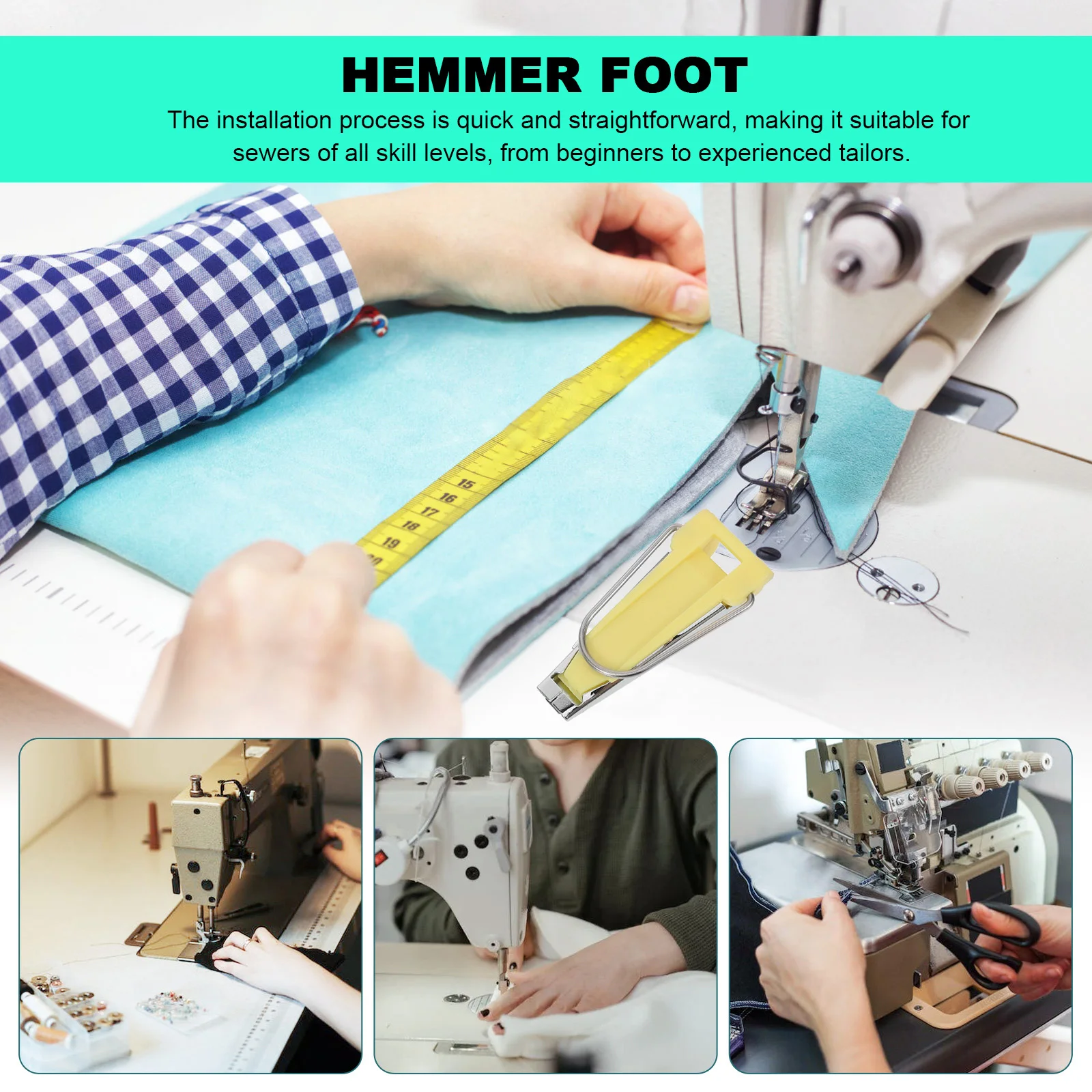 

5Pcs Bias Tape Maker Kit Portable Sewing Binding Maker Tools DIY Quilting Tools Set for Crafts Portable Bias Binding Makers