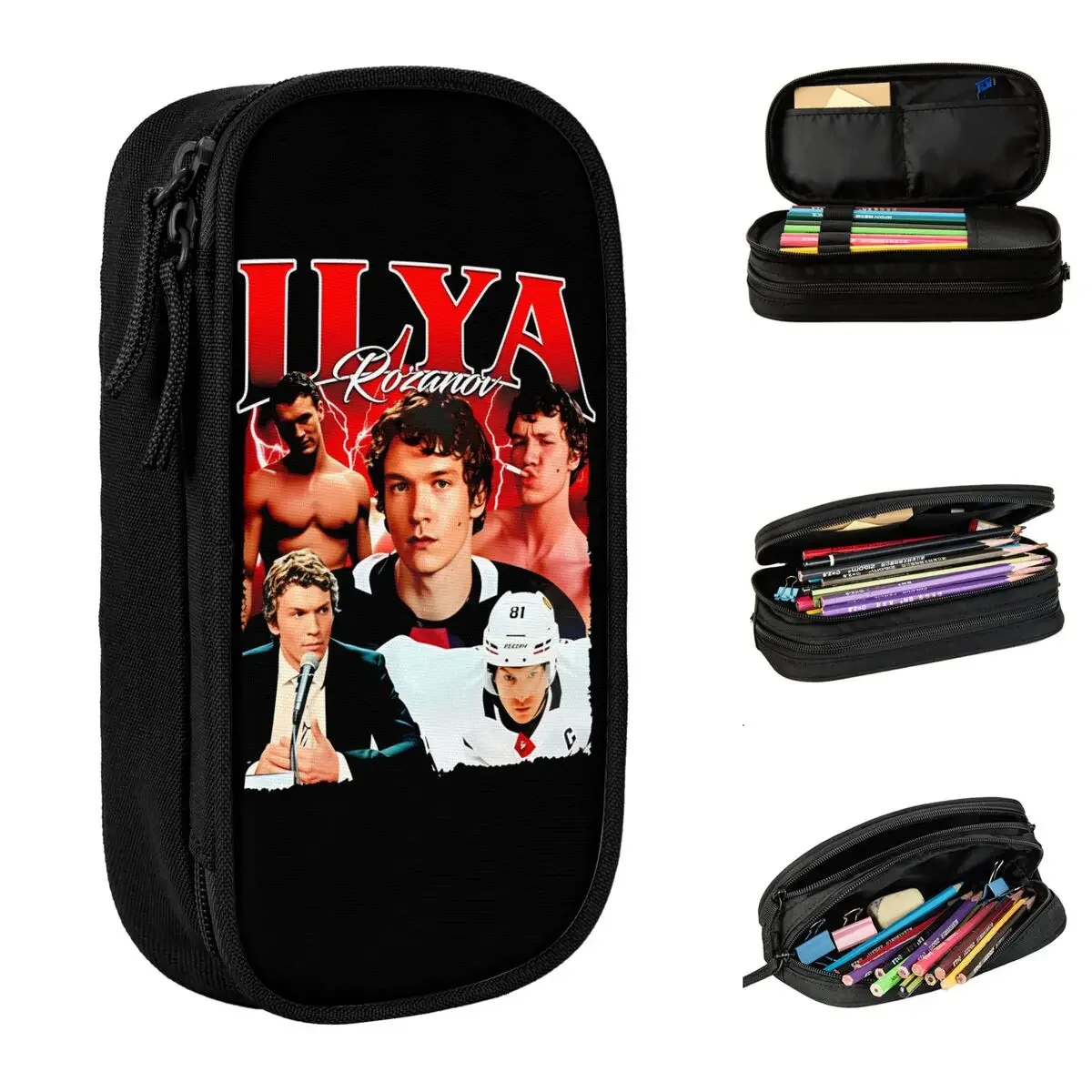Ilya Rozanov Pencil Cases Creative Heated Rivalry Hockey Pen Bags Student Large Storage School Supplies Cosmetic Pencil Box
