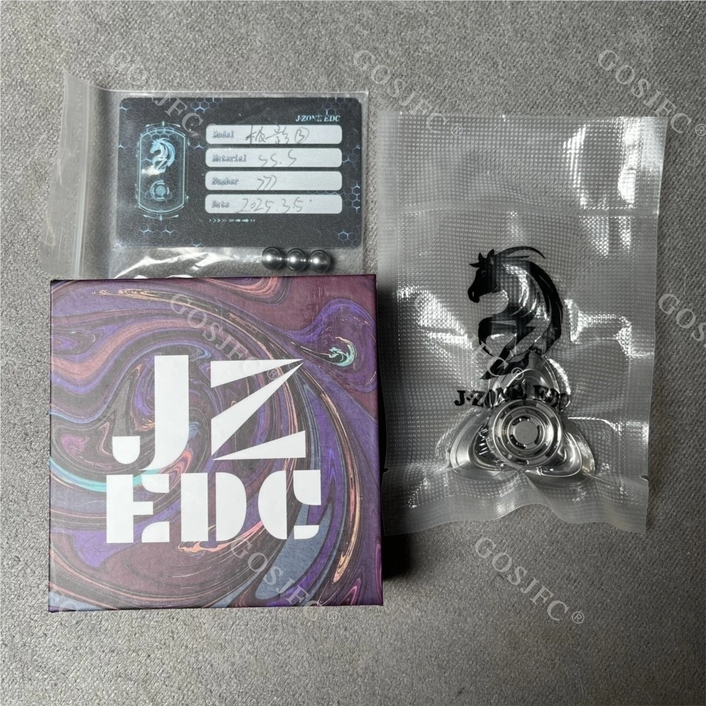 J ZONE EDC Stone Wash Fidget Spinner ze stali nierdzewnej Zabawka antystresowa Fidget Toys dla dorosłych