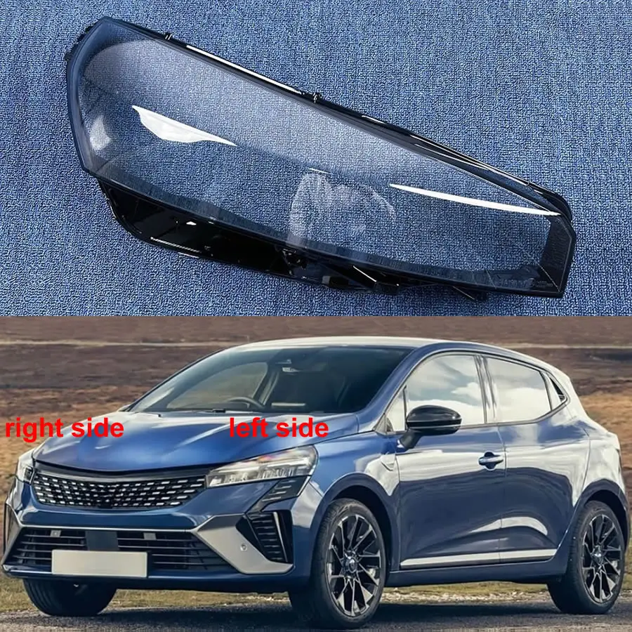 

For Renault Clio 2023 Headlight Cover Transparent Lampshade Lamp Case Headlamp Shell Plexiglass Replace Original Lens