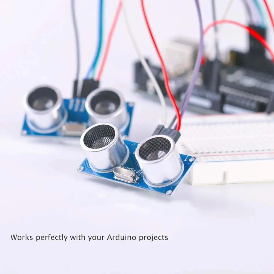 5 ultrasonic modules, MELIFE distance sensor, 3 HC-SR04 mounting bracket, 2 wire sleeves for Mega R3 MEGA Mega2560 robot