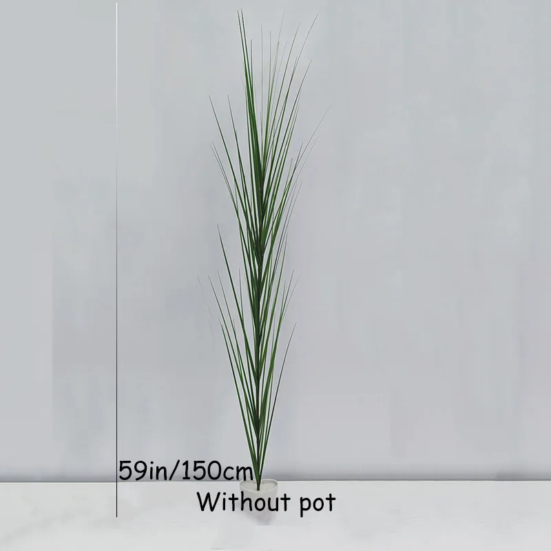 59in Kunstmatige Planten Ui Gras Groen Nep Struiken Nep Hoog Gras Kunstgras Plant Voor Thuis Outdoor Winkel Decor