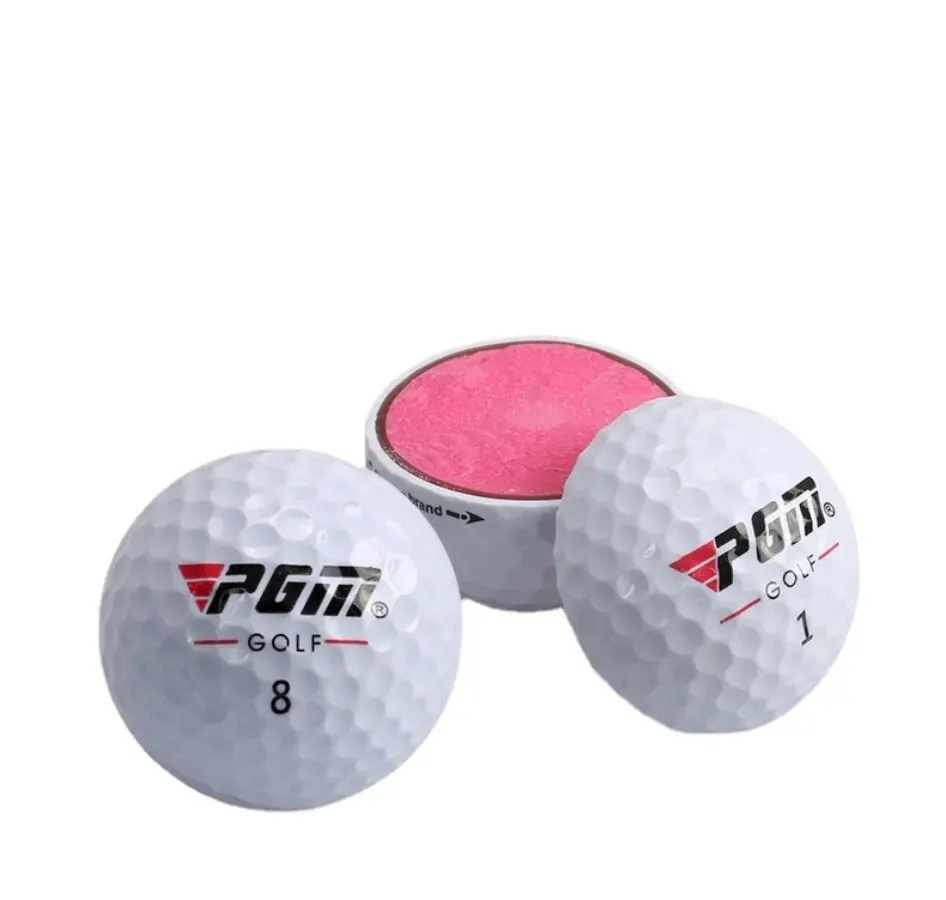 PGM Hardness Golf Practice Balls Outdoor Sport Driving Range Lightweight Synthetic Rubber Golf Three-Layer Competition Balls Set