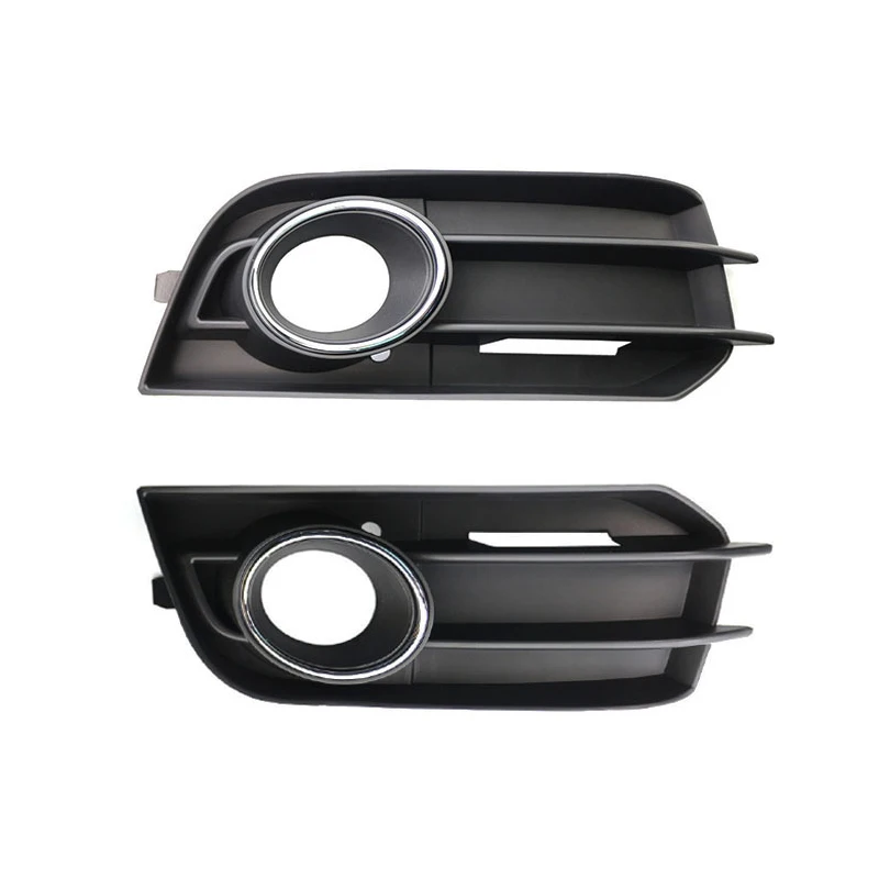 

For AUDI A1 2010-2014 Car Accessories Front Bumper Fog Light Grille Decoration Black Auto Foglamp Cover 8X0807681A 8X0807682A