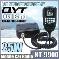 QYT KT-9900 KT-WP12 Mini Mobile Car Radio VHF UHF Dual Band 25W 200 Channels Car CB Transceiver VOX Trucker Radio Mobile Station
