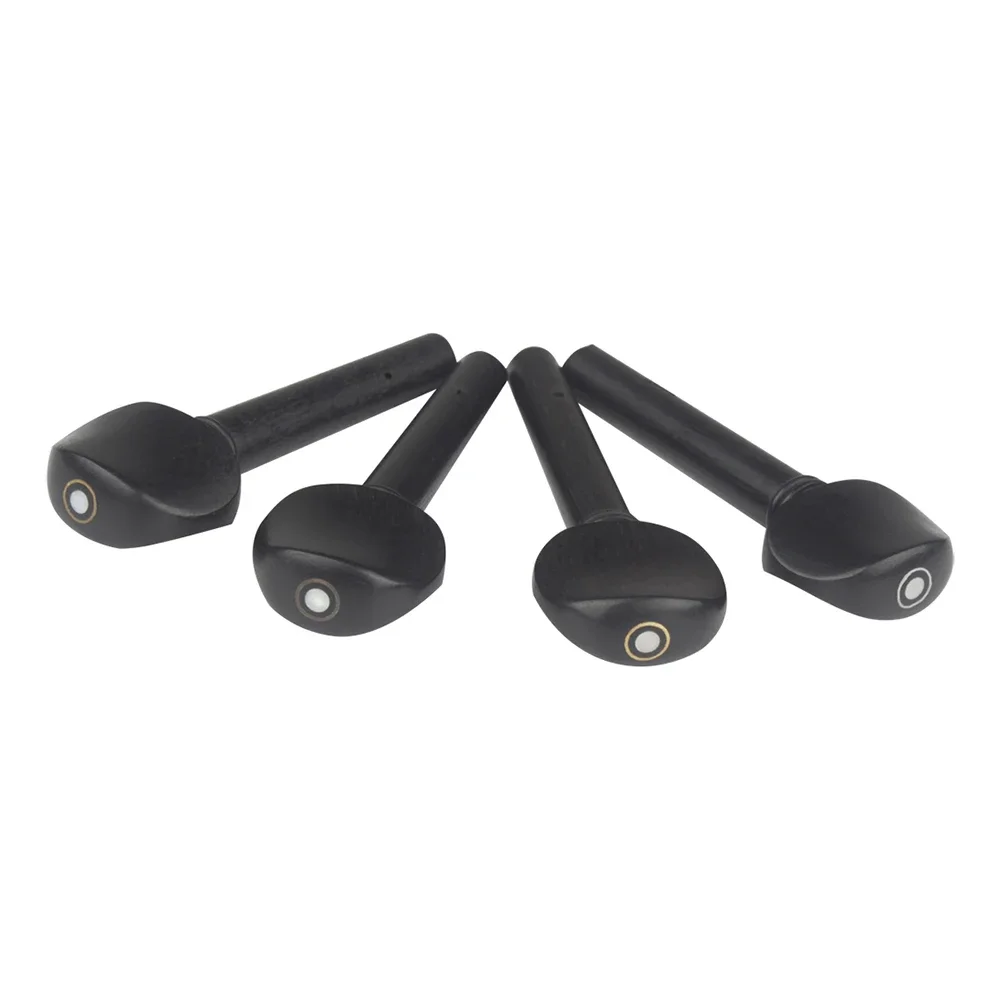 4 Teile/satz Violine Tuning Pegs Mechaniken Ebenholz Violine Instrument Teile Für 1/8 1/4 1/2 3/4 4/4 Geige String Instrument Zubehör – Detail 2