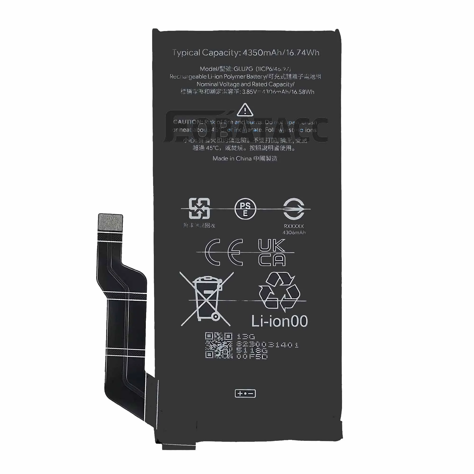 100% New Original Battery GLU7G For HTC PIXEL 6A Battery + Free Tools