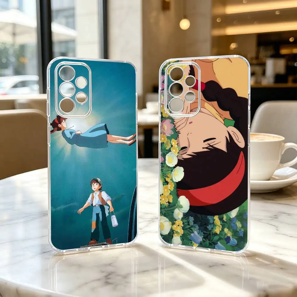 Anime Pazu Castle in the S-Sky Sheeta  Phone Case For Samsung S25,S24,S21,S22,S23,S30,Ultra,S20,Plus,Fe Transparent Cover