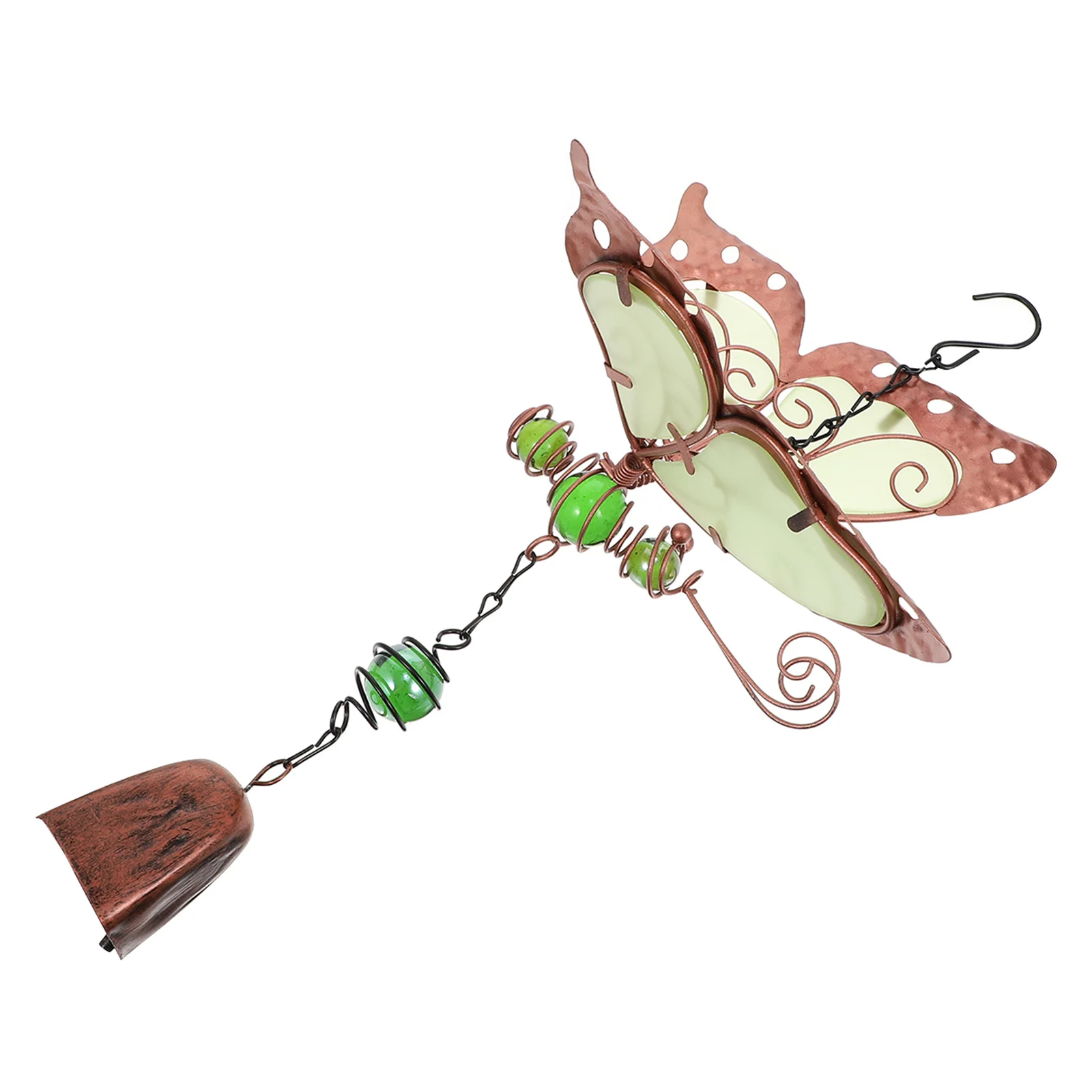 1개 발광 풍경종 내구성 있는 아크릴 컴팩트 디자인 발코니 정원 야외 장식 창의적인 풍경종 걸이 예술품