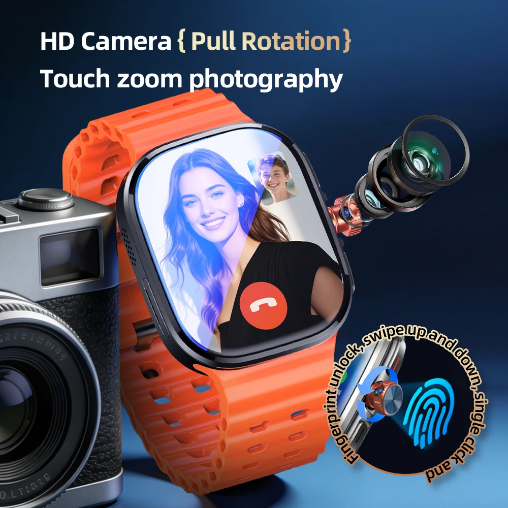 

Оригинальные умные часы S12 Ultra 5G LTE на Android 13.0, новые, с разблокировкой по отпечатку пальца, распознаванием лиц и поворотной камерой