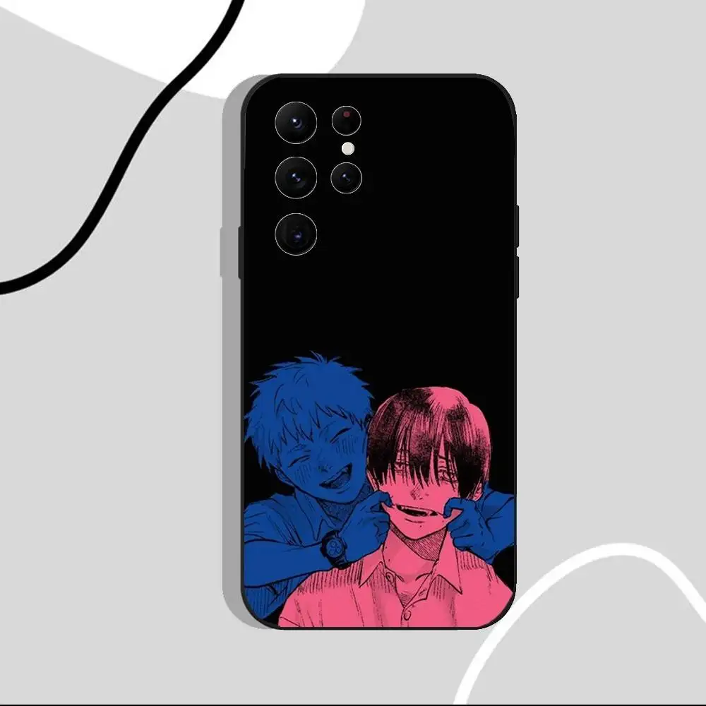 حافظة هاتف هيكارو دييد الصيفية لهاتف سامسونج S25، S24 Ultra، S20، S30 plus، S22 Plus، S23، Ultra 5G غلاف أسود من السيليكون