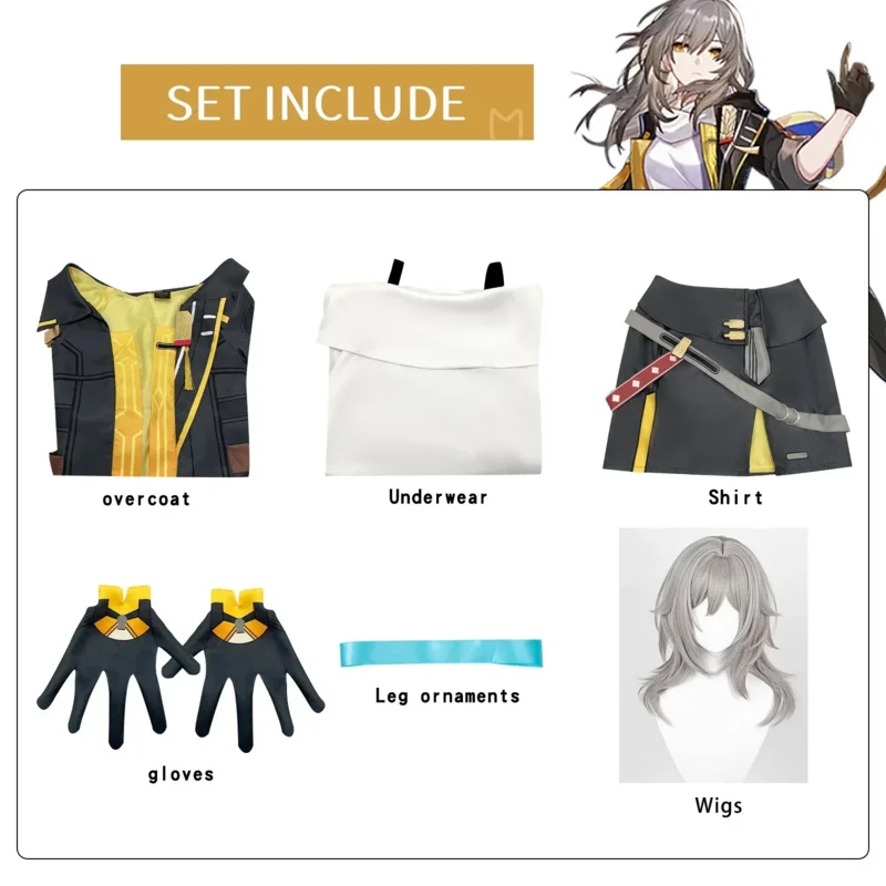 Trailblazer Cosplay Costume Honkai Star Rail Carnival Uniform Wig Anime Halloween Costumes Men Game Character Outfits