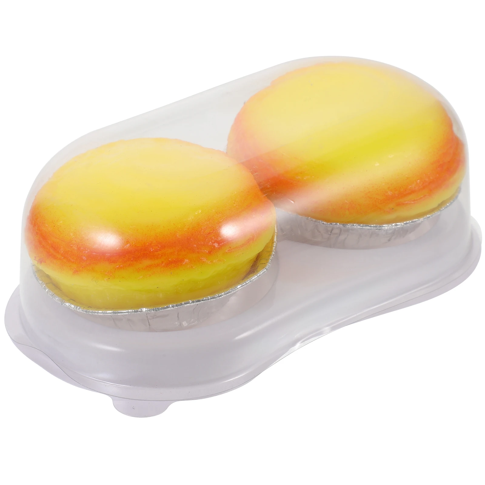 

2pcs Egg Tart Toys Simulation Food Squeeze Gadgets for Anxiety Hand Relaxing Novelty Party Favors