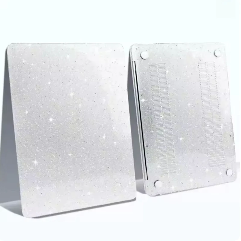 Glitter Laptop Protective Case For Macbook Neo Air Pro 2026 2025 2024 2023 2022 2021 2020 M5 M4 M3 M2 M1 Heat Dissipation Cover