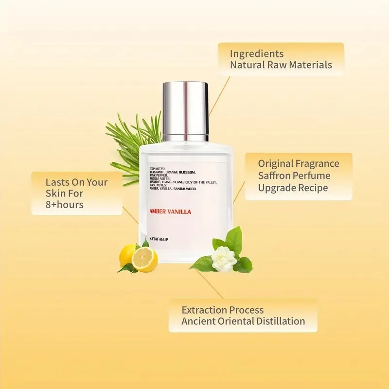 

Dossier-1,7 унций (50 мл) янтарная ваниль - туалетная вода - стойкий аромат, подходит для ежедневного использования, идеальный праздничный подарок