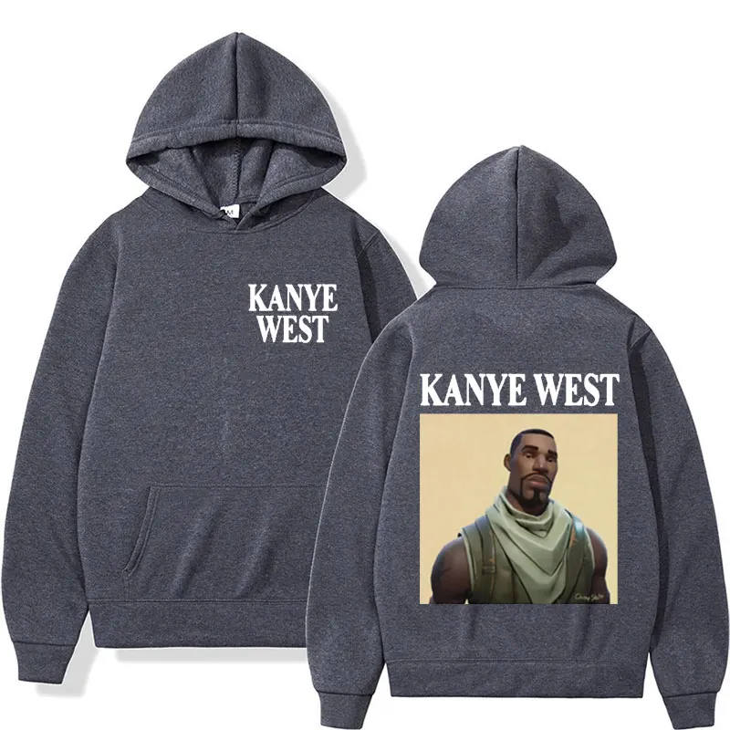 Śmieszna bluza z kapturem Kanye West Meme męska bluza z kapturem w stylu Hip Hop Rap męska moda damska swetry oversize bluza Streetwear