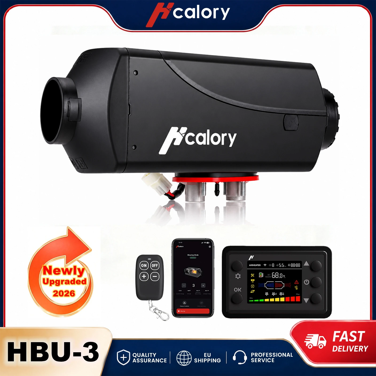 Hcalory HBU-3 Split-Typ Diesel Standheizung 12V 24V LCD-Fernbedienung Schnellheizungs-Kit