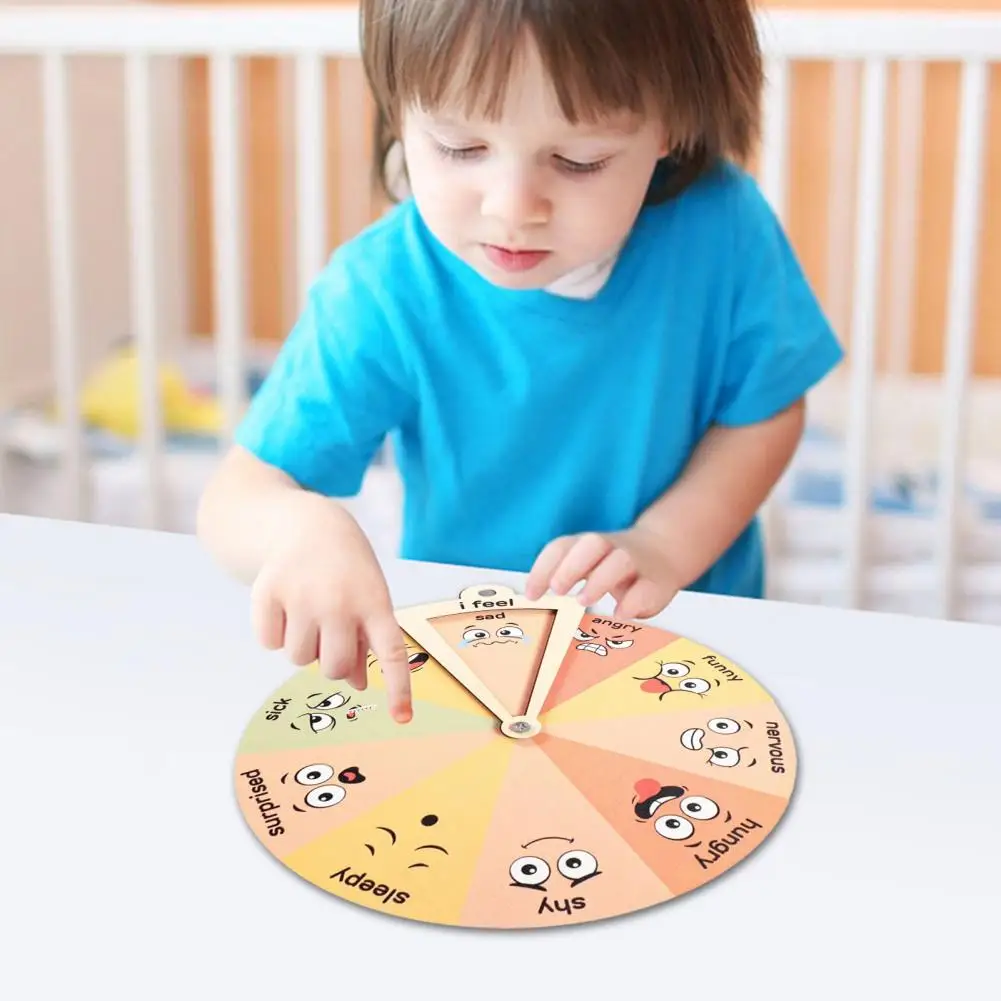 Toddlers Emotion Wheel Rotatable Vivid Emotional Expressions Help Your Child Express Feelings Toddler Toys Emotion Chart