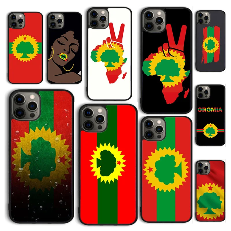 Autumu Oromo Flag Phone Case Cover for iPhone 16 15 12 mini 11 13 14 Pro Max SE 2020 Apple 6S 7 8 Plus Coque