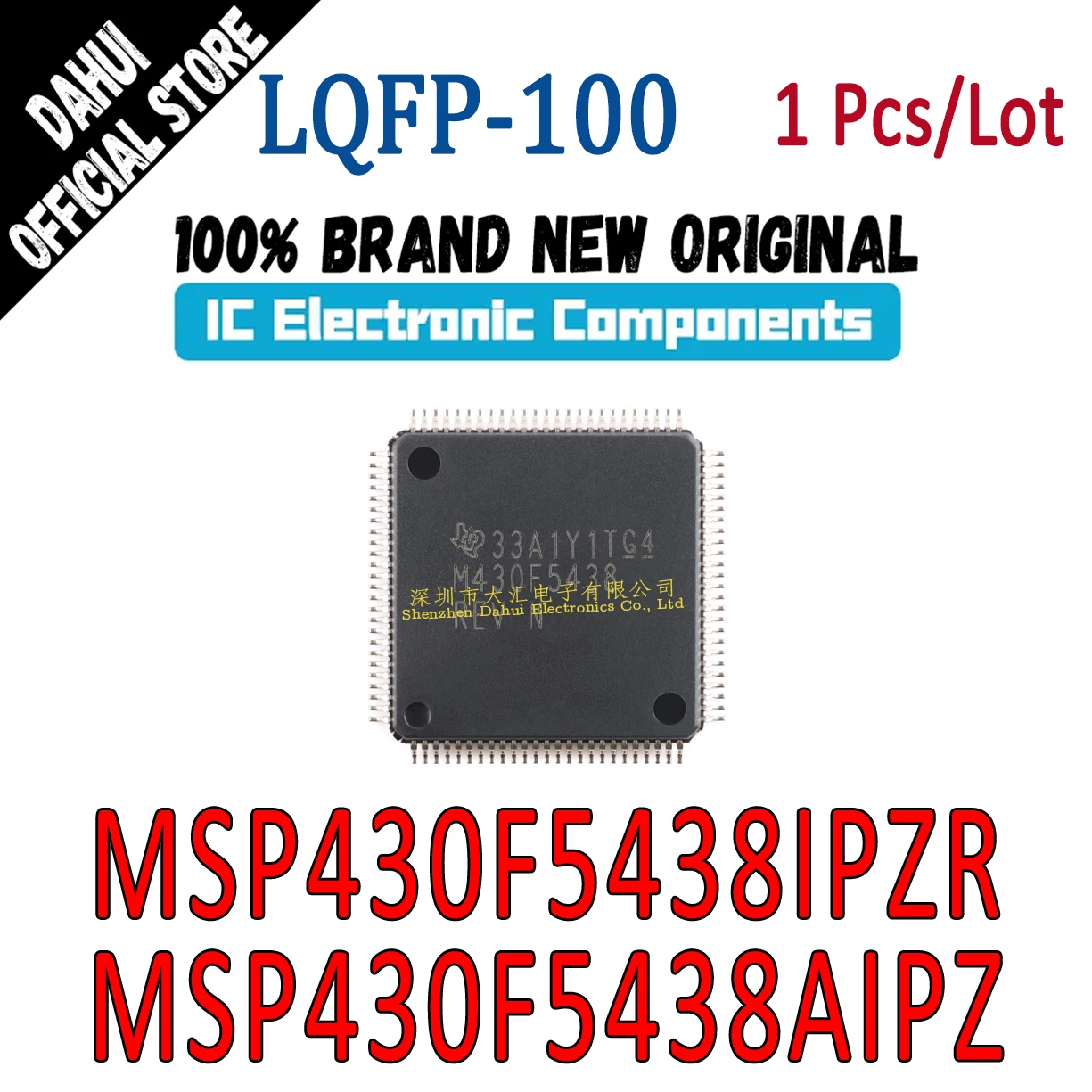 

MSP430F5438IPZR M430F5438 MSP430F5438AIPZ M430F5438A REV E LQFP-100 Microcontroller chip IC New original