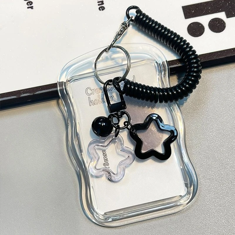 

Прозрачный брелок для фотографий, чехол для держателя карт, защитный чехол для удостоверения личности автобуса