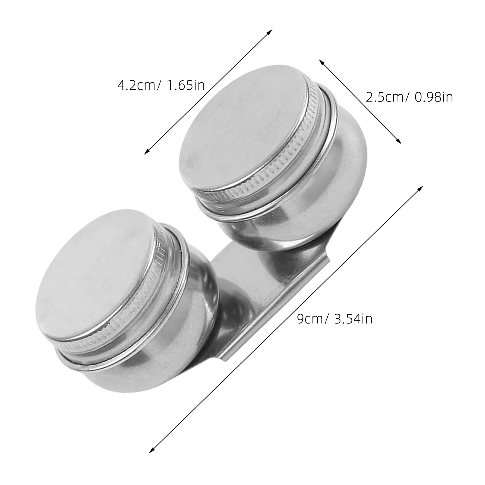 2Pcs Stainless Steel Leakproof Palette Cups Double Dipper Oil Painting Medium Storage Large Mouth Paint Cup Outdoor Supplies